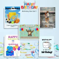 Birthday Card 10 Pack With 5 Different Designs - Set 1 – Image 1