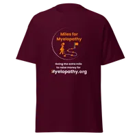 Miles For Myelopathy Classic Tee – M, Maroon