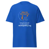 Miles For Myelopathy Classic Tee – S, Royal