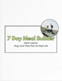 3000 Calorie 7 Day Meal Builder – Image 1
