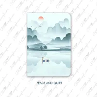 A6 Handbound Notebook | Fountain Pen Friendly Journal with Illustrated Covers – Peace & Quiet, Blank
