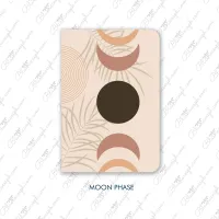 Handbound Pocket Notebook Collection | Set of 4 Fountain Pen Journals – Moon Phase, 4 x 5.5 inches, 80 gsm
