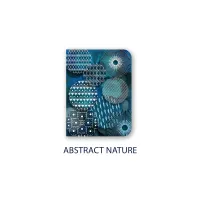 A6 Handbound Notebook | Fountain Pen Friendly Journal with Illustrated Covers – Abstract Nature, Blank