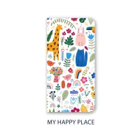 TN Regular Size Notebook Collection | Handmade Fountain Pen Friendly Journal – My Happy Place, Grid | 5mm