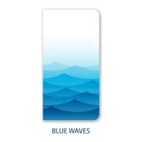 TN Regular Size Notebook Collection | Handmade Fountain Pen Friendly Journal – Blue Waves, Grid | 5mm