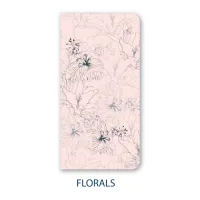 TN Regular Size Notebook Collection | Handmade Fountain Pen Friendly Journal – Floral, Grid | 5mm