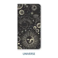 TN Regular Size Notebook Collection | Handmade Fountain Pen Friendly Journal – Universe, Lined | 6mm