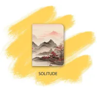 Handbound Pocket Notebook Collection | Set of 4 Fountain Pen Journals – Solitude, 4 x 5.5 inches, 80 gsm