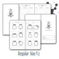 Ink Apothecary Swatch Notebook | Fountain Pen Ink Journal – Regular, Version 2 | Compact