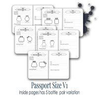 Ink Apothecary Swatch Notebook | Fountain Pen Ink Journal – Passport, Version 1 | Detailed