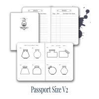 Ink Apothecary Swatch Notebook | Fountain Pen Ink Journal – Passport, Version 2 | Compact