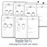 Ink Apothecary Swatch Notebook | Fountain Pen Ink Journal – Regular, Version 1 | Detailed