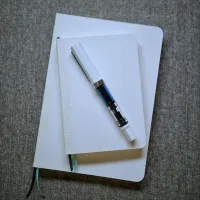 Handbound Notebook Refill & Journal | 100gsm Super Ivory Paper – Image 1