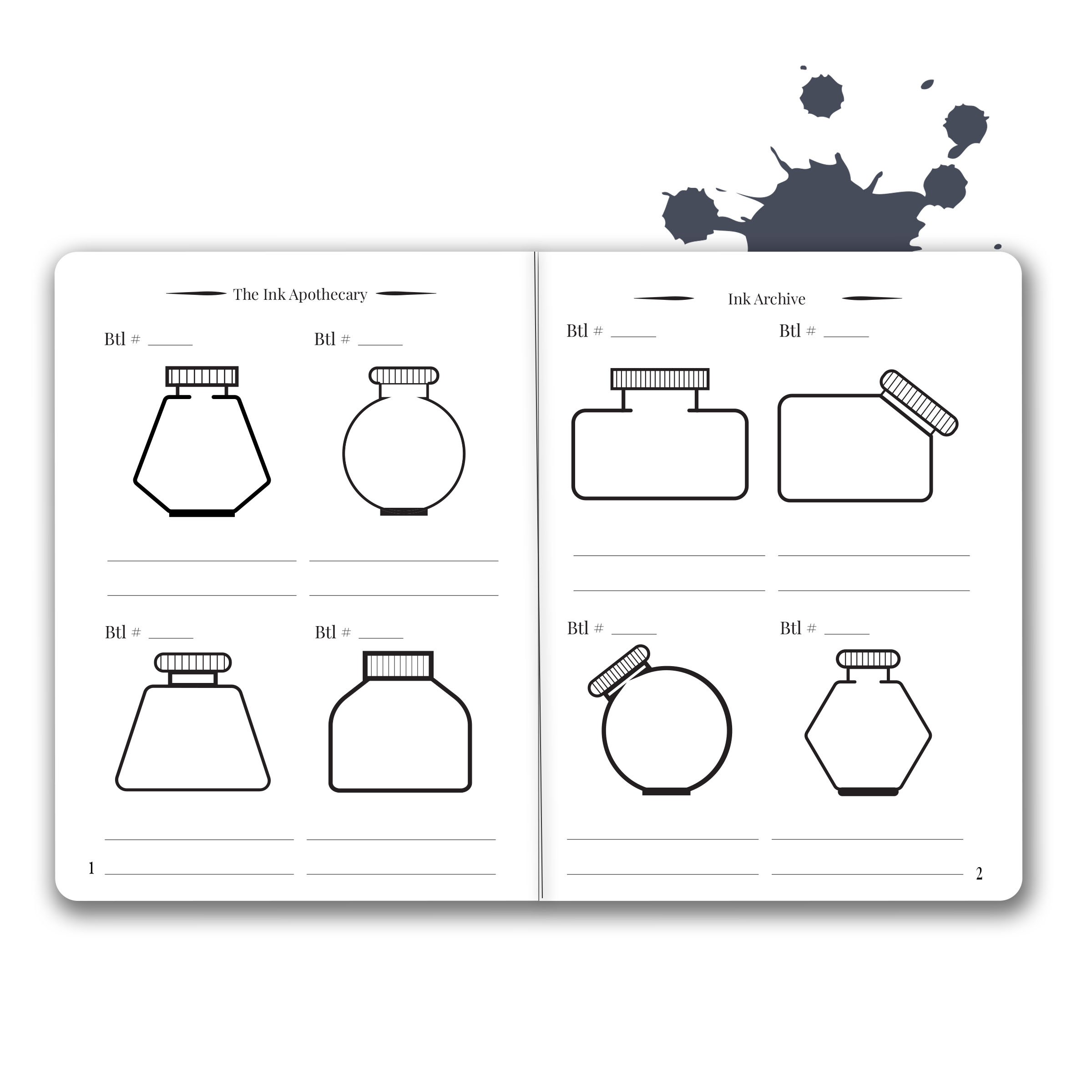 Ink Apothecary Passport Edition | Leather Bound Ink Swatch Journal – Image 7
