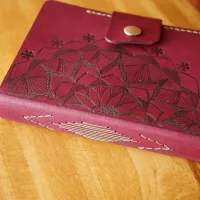 The Storykeeper – Hand-Pyrographed Passport Leather Journal – Image 2