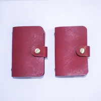 Pocket Keeper: Handmade Leather Pocket Notebook with Refillable Inserts – Red