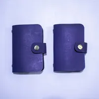 Pocket Keeper: Handmade Leather Pocket Notebook with Refillable Inserts – Indigo