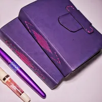 Passport Size Indigo Leather Journal – 100 GSM Fountain Pen-Friendly Paper | Bluetracesph – Image 1