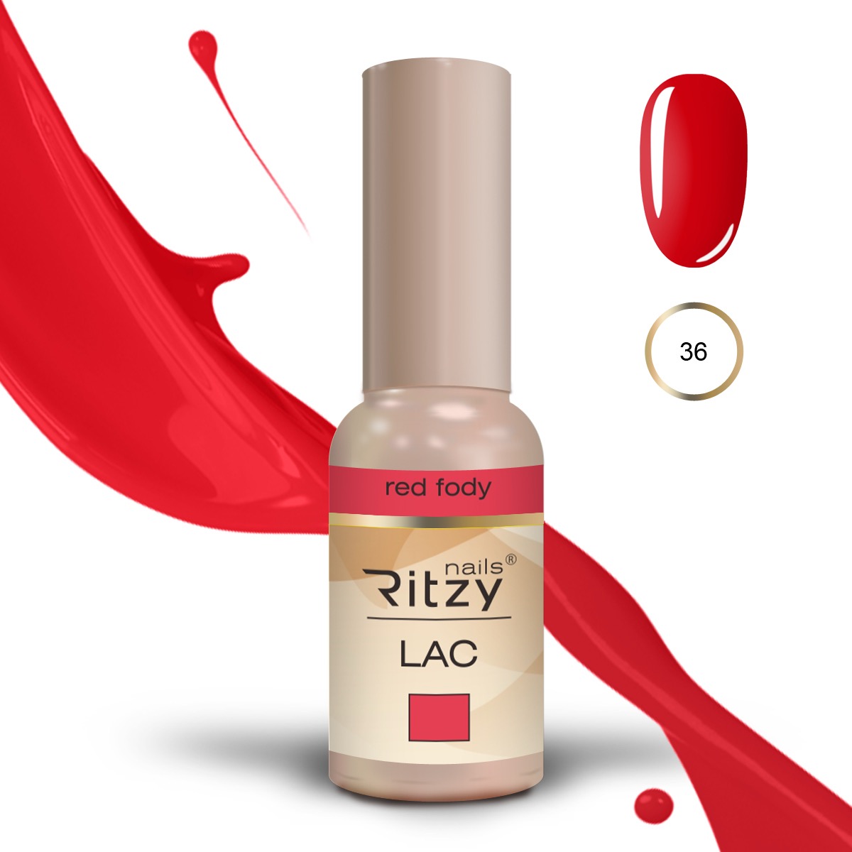 Ritzy Lac Shades 01-188 – 36 Red Fody