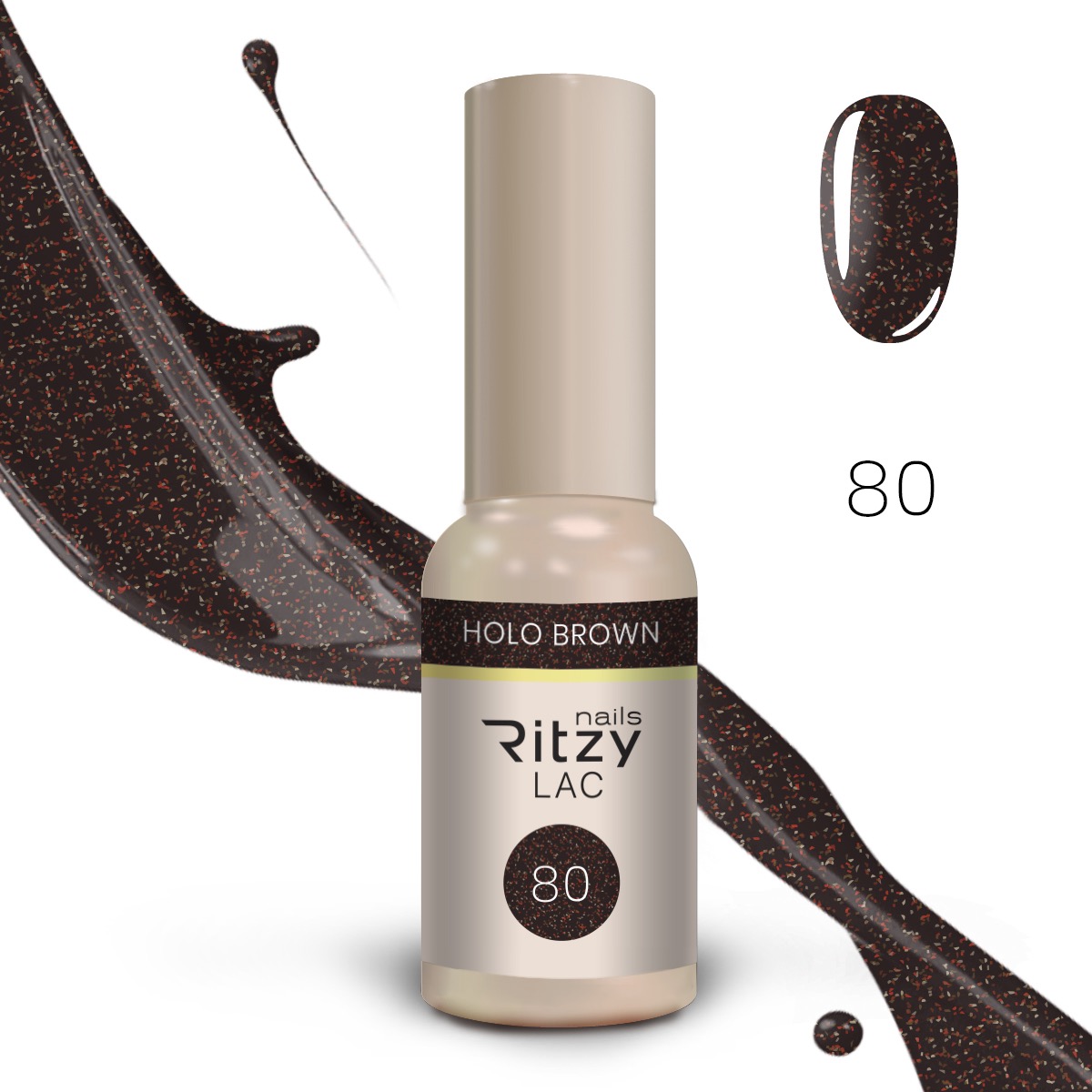 Ritzy Lac Shades 01-188 – 80 Holo Brown