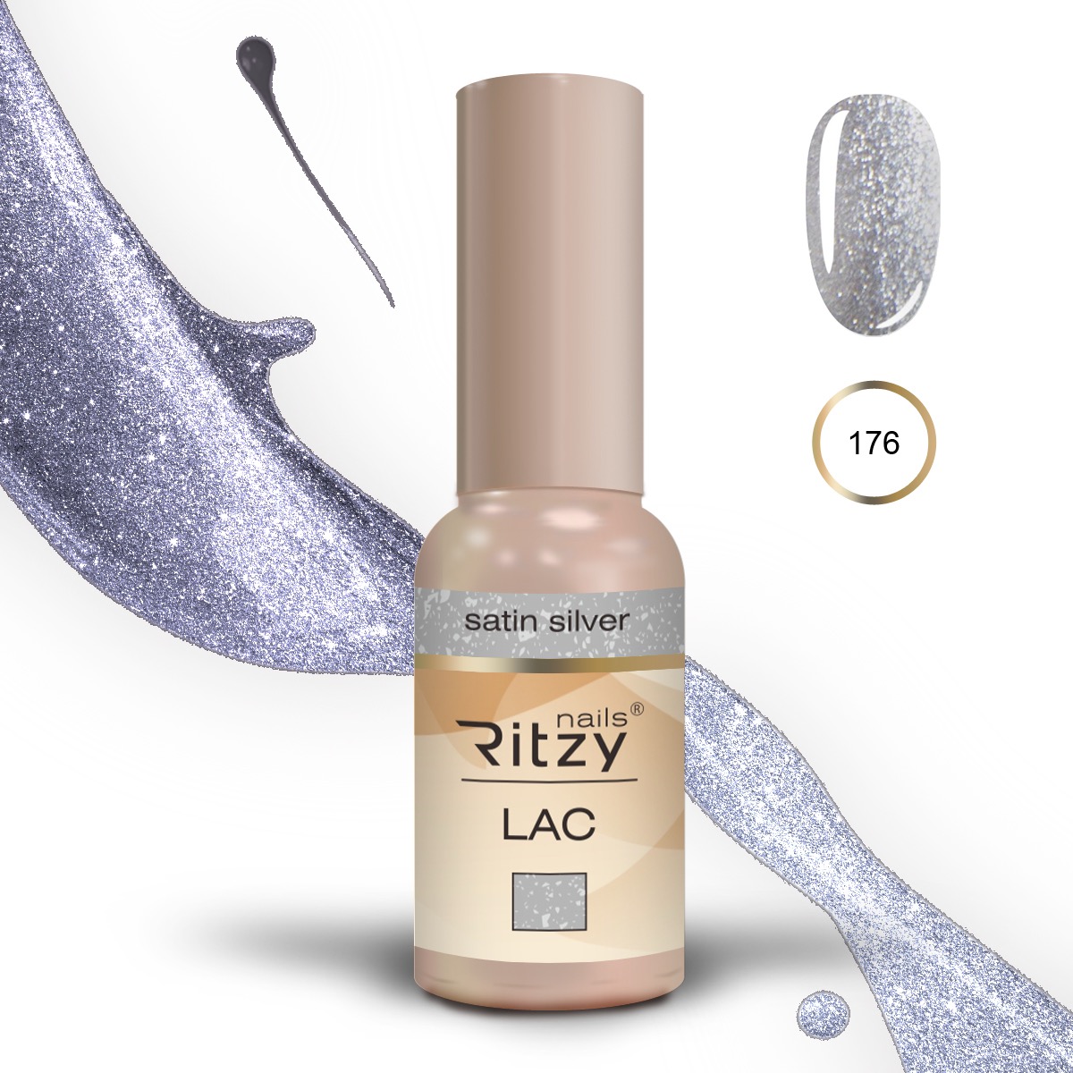 Ritzy Lac Shades 01-188 – 176 Satin Silver