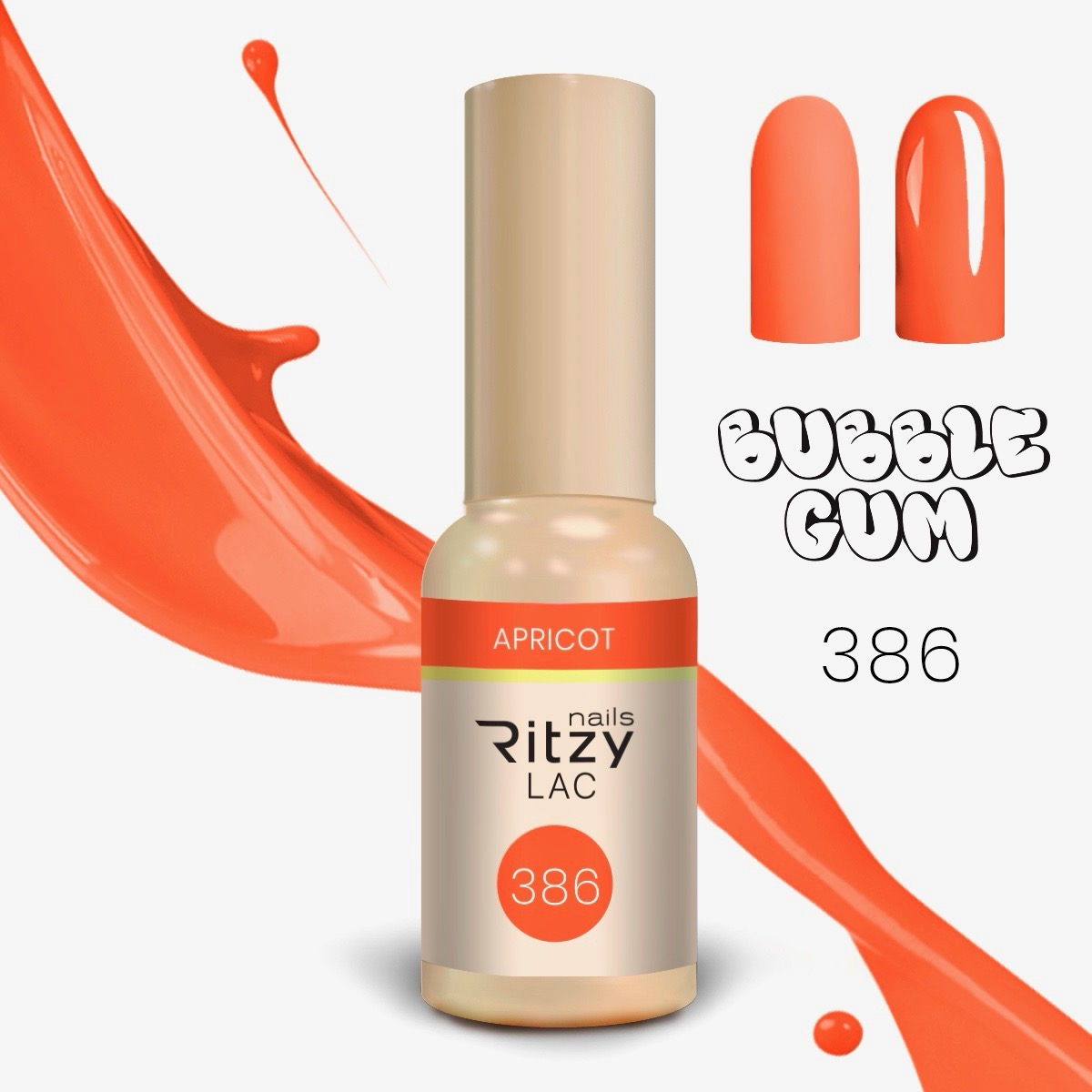 Bubblegum Collection (381-390) Lac – 386 Apricot