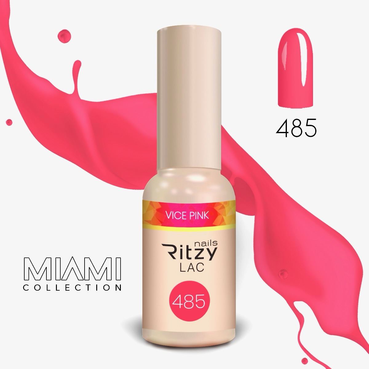 Miami Collection (481-490) Lac – 485 Vice Pink