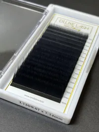 D'Luxe Lash Trays: PREMIUM Line – L, 0.07, Mix (5-7mm), Black