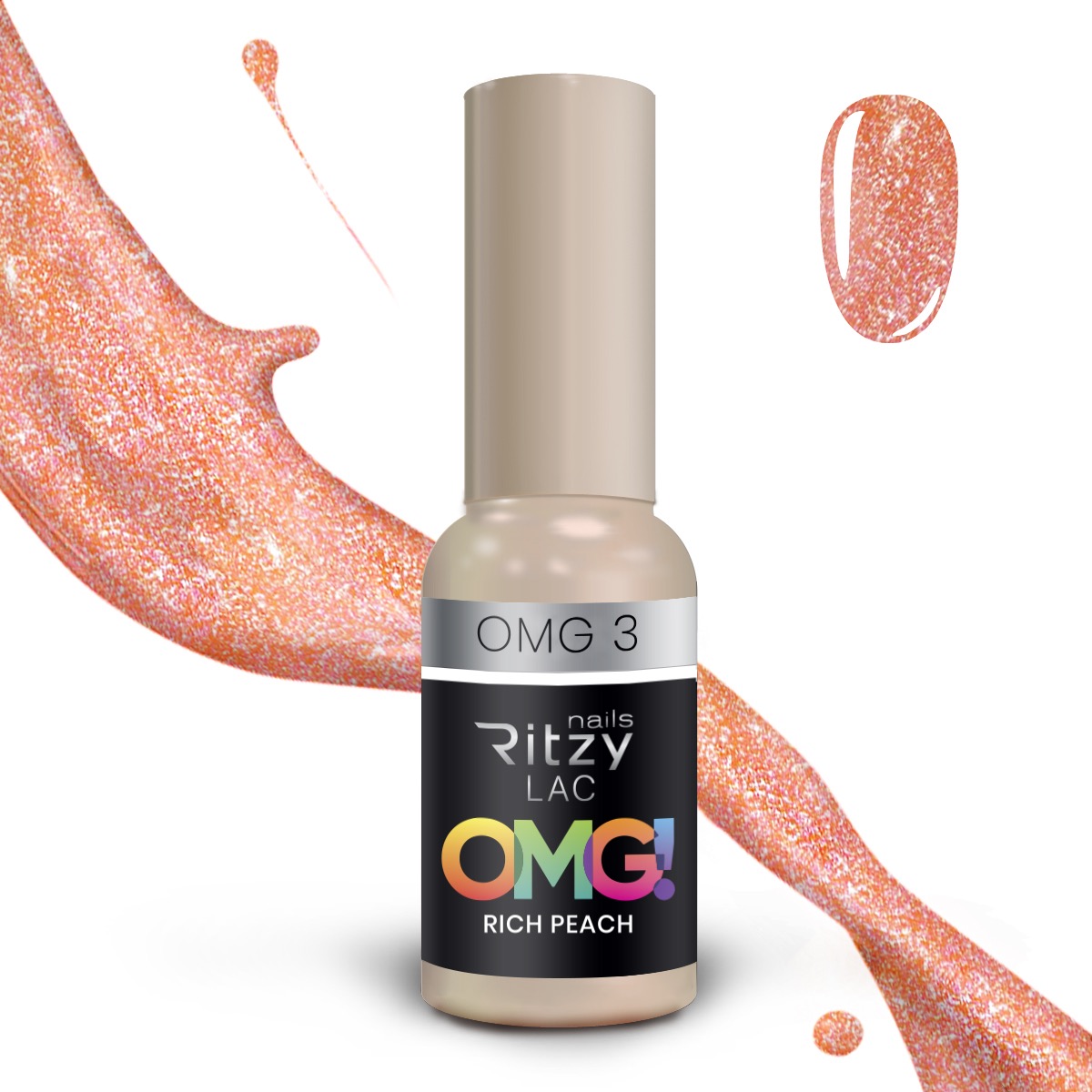 OMG Glitzy Collection (1-10) – OMG 3 Rich Peach