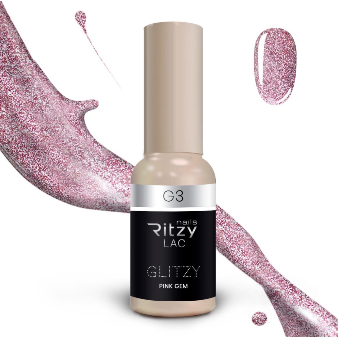 Glitzy Reflective Gel Polish (G1-G41) – G3 Pink Gem