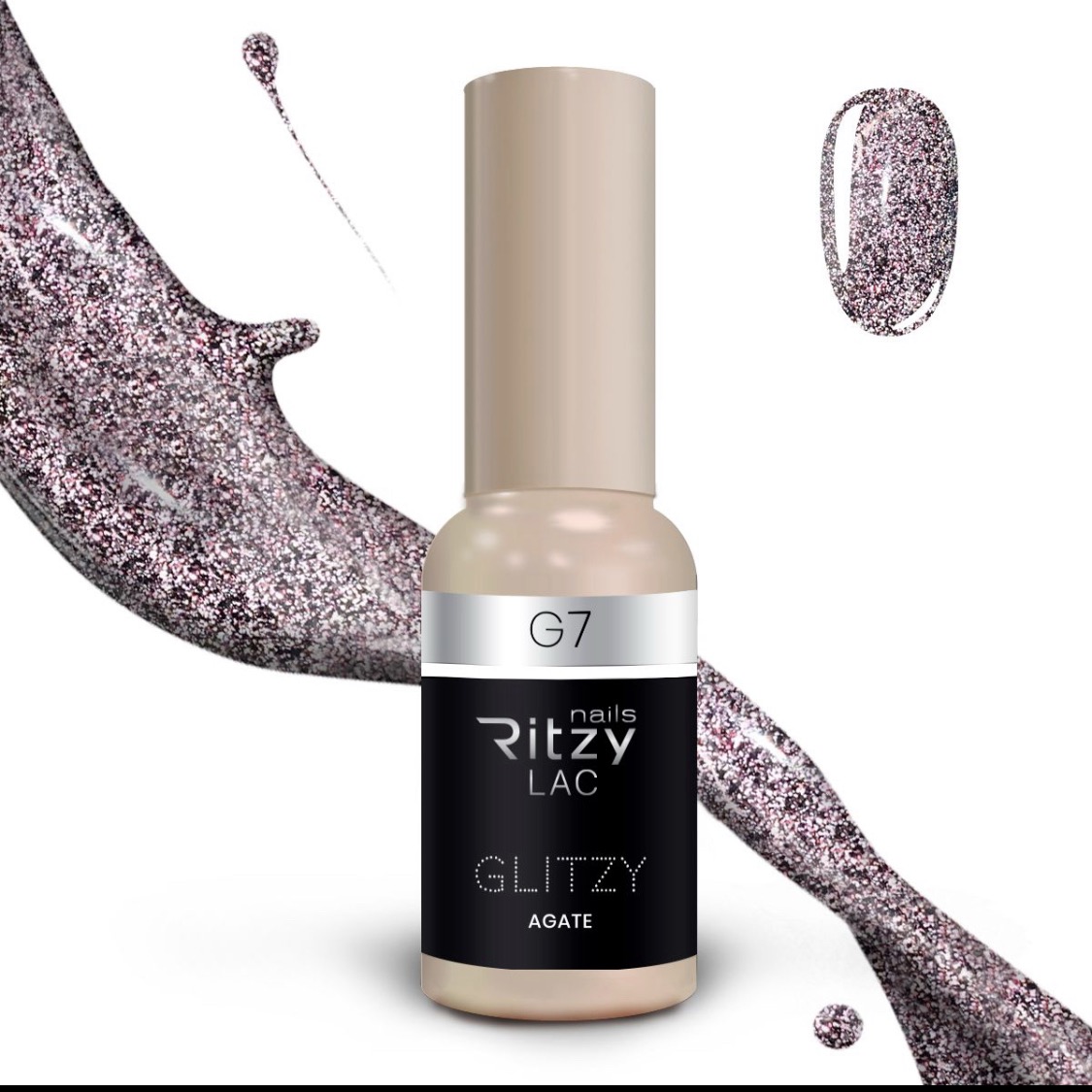 Glitzy Reflective Gel Polish (G1-G41) – G7 Agate