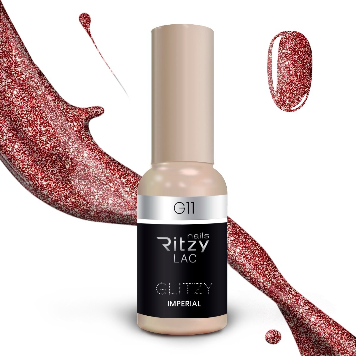 Glitzy Reflective Gel Polish (G1-G41) – G11 Imperial