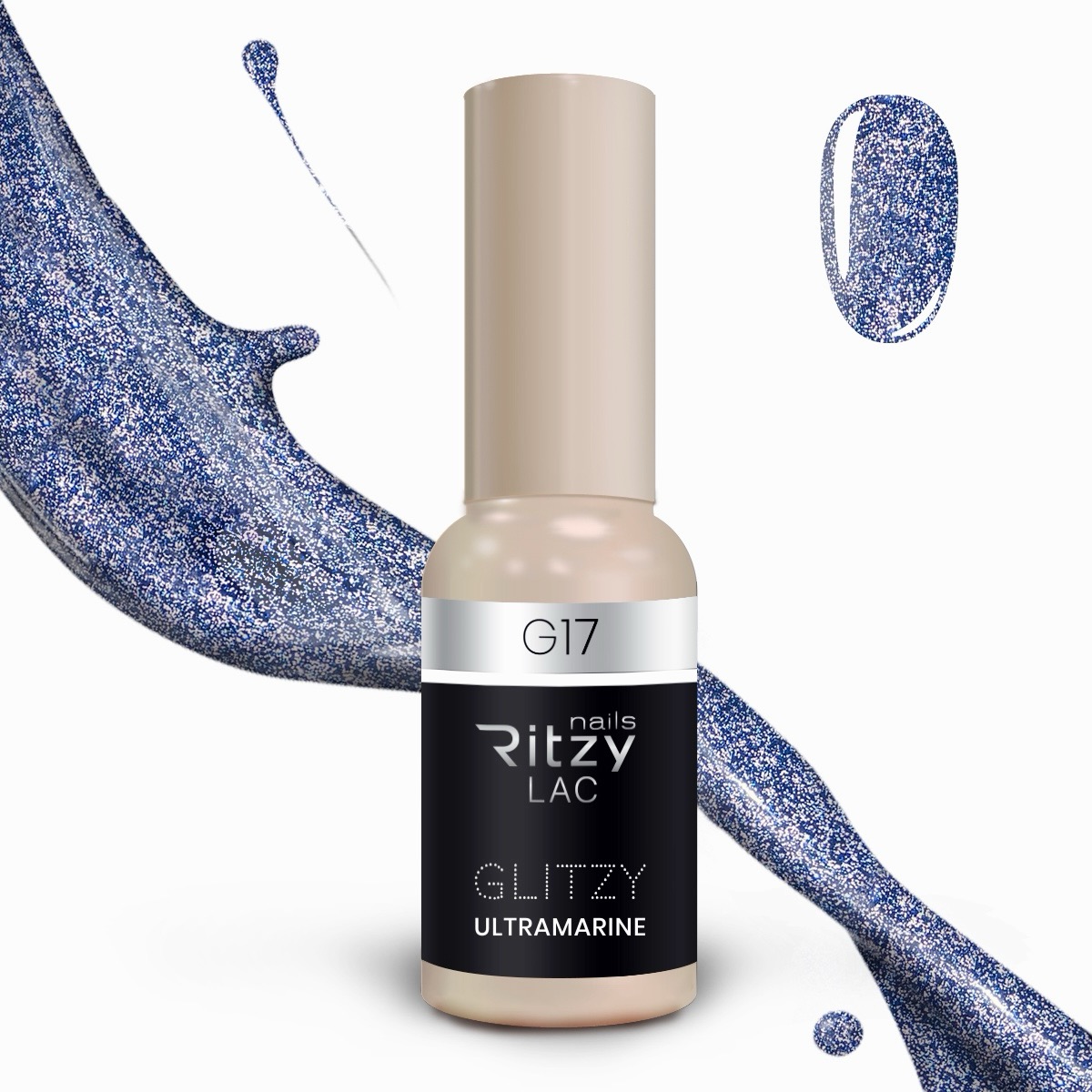 Glitzy Reflective Gel Polish (G1-G41) – G17 Ultramarine
