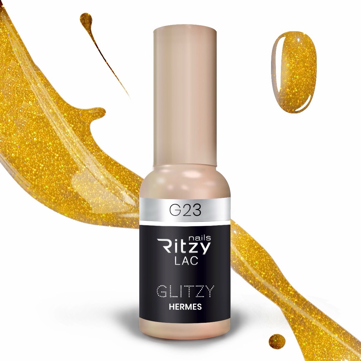 Glitzy Reflective Gel Polish (G1-G41) – G23 Hermes