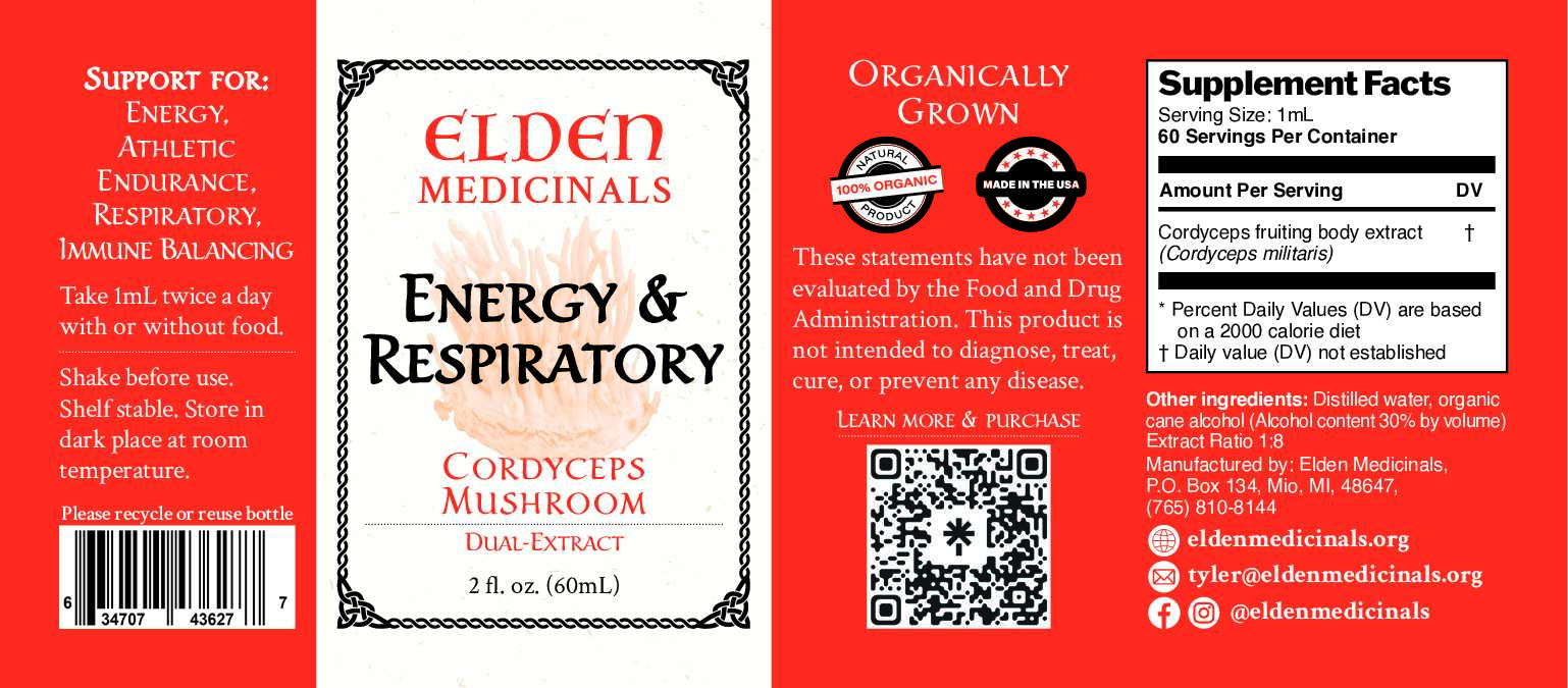 Cordyceps Mushroom Tincture: Organic Cultivated Mushroom Dual-extract for Natural Energy & Endurance Support  – Image 4
