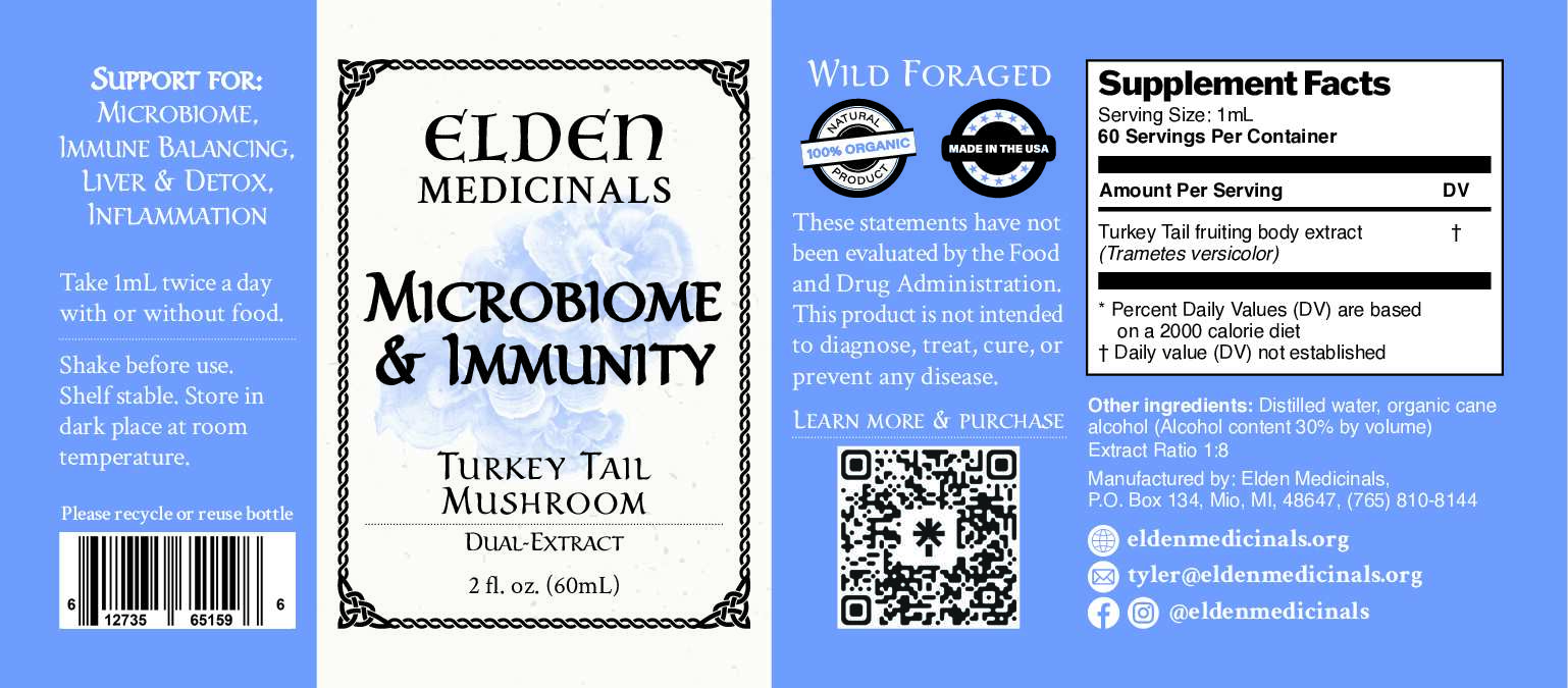 Turkey Tail Dual-Extract Tincture: Wild-Foraged Mushroom Tincture for Immune and Gut Balance – Image 4