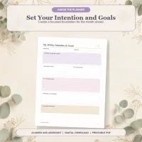 Aligned & Abundant: A 30-Day Daily Affirmations & Manifestation Journal – Image 2