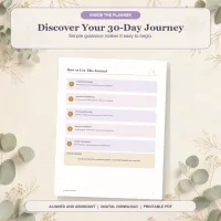 Aligned & Abundant: A 30-Day Daily Affirmations & Manifestation Journal – Image 3