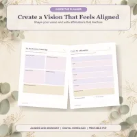 Aligned & Abundant: A 30-Day Daily Affirmations & Manifestation Journal – Image 4