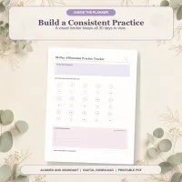 Aligned & Abundant: A 30-Day Daily Affirmations & Manifestation Journal – Image 6