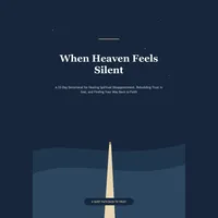 When Heaven Feels Silent - 33-Day Christian Devotional (Digital PDF) – Image 1