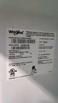 Whirlpool WZF34X18DW09 18 Cu. Ft. Upright Freezer – White – Image 5