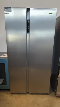 Hisense RS19A2CSD 19.2 Cu. Ft. Side-by-Side Refrigerator – Titanium Finish – Image 1