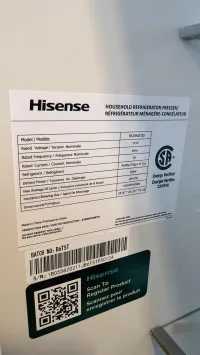 Hisense RS19A2CSD 19.2 Cu. Ft. Side-by-Side Refrigerator – Titanium Finish – Image 4