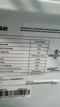 Hisense FV21C7HWE – 21.2 Cu. Ft. Convertible Upright Freezer – Image 4
