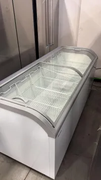 Hisense 78.7 in 24.7 cu ft Commercial Convertible Freezer or Refrigerator - Sliding Glass Doors  – Image 1