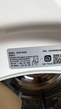 LG DLHC1455W – 4.2 Cu. Ft. Compact Heat Pump Ventless Dryer – Image 5