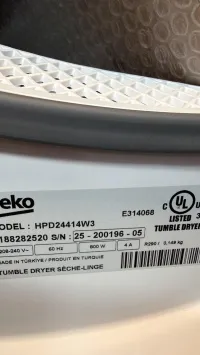 Beko WFTV10733XC / HPD24414W3 Washer & Dryer Set – Image 4