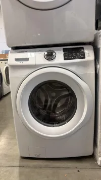Samsung Front Load Washer & Electric Dryer Set | 4.2 + 7.5 Cu. Ft. | Smart Care | Self Clean+ | Sensor Dry | VRT | White – Image 2