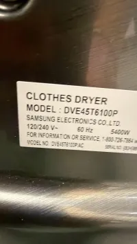 Samsung 7.5 Cu. Ft. Electric Dryer – DVE45T6100P – Steam Sanitize+ – Image 5